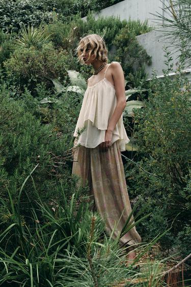ZW COLLECTION FLORAL TROUSERS - 024 by Zara
