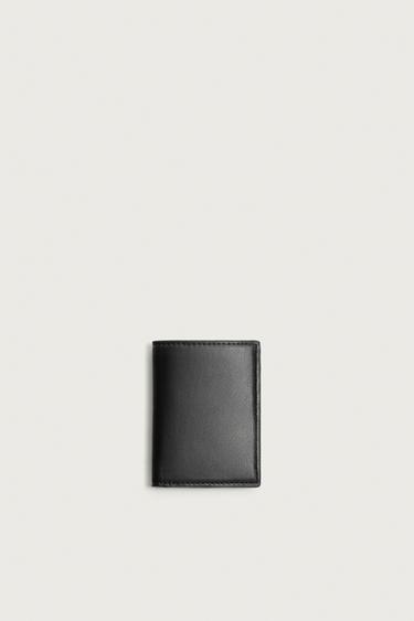 PLAIN VERTICAL WALLET - Black by Zara