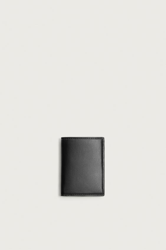 PLAIN VERTICAL WALLET - Black by Zara - Image 0