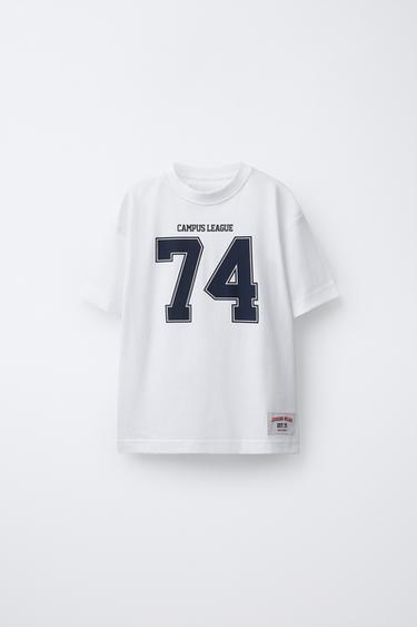 NUMBER JOGGING T-SHIRT - White by Zara