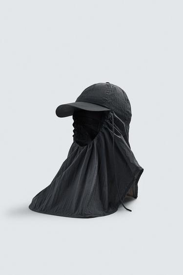 TECHNICAL HOODED CAP - Grey by Zara