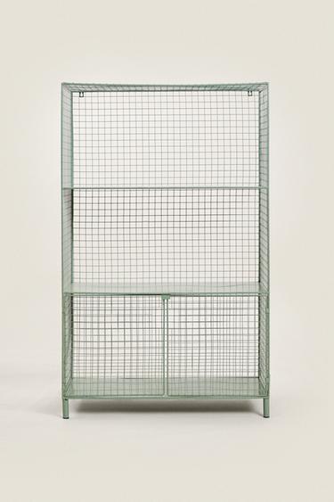 METAL BOOKCASE WITH DOORS - Green by Zara - Image 0