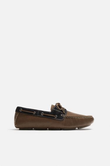 CASUAL LEATHER LOAFERS - Multicoloured by Zara - Image 0