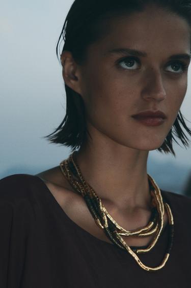 MULTI-PIECE COMBINED NECKLACE - Golden by Zara - Image 0