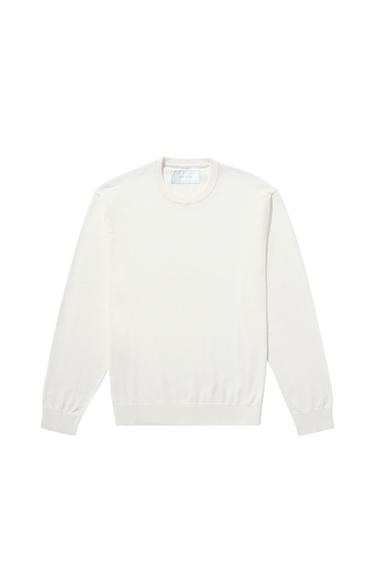 TEXTURED COTTON SWEATER - Ecru by Zara