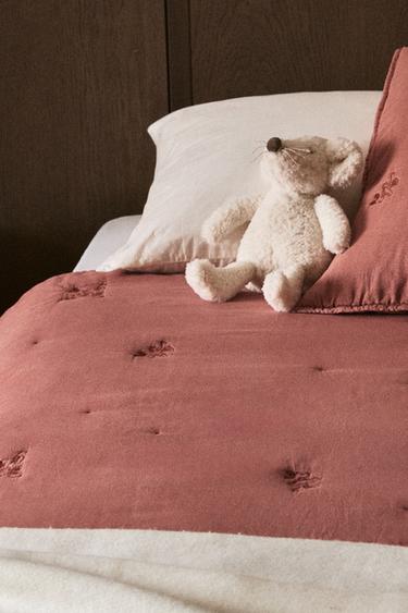 KIDS' MICKEY & MINNIE ©DISNEY QUILTED BEDSPREAD - Russet by Zara