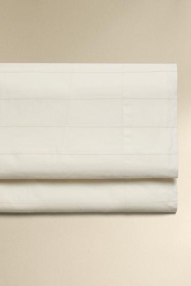 STRIPED FLAT SHEET - Oyster-white by Zara - Image 0
