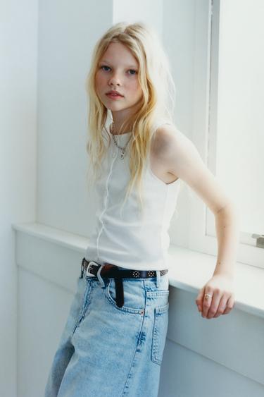 BUTTONED T-SHIRT - White by Zara