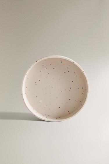 CHILDREN'S POLKA DOT SILICONE PLATE - Multicoloured by Zara - Image 0