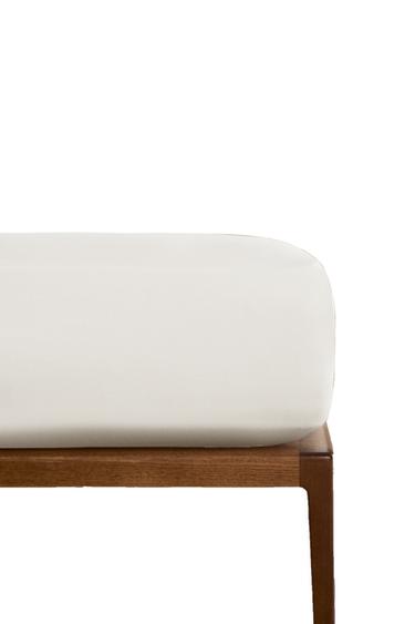 SATEEN FITTED SHEET | 30 CM HIGH (300 THREAD COUNT) - White by Zara