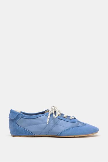 SPORTS BALLET FLATS - Blue by Zara