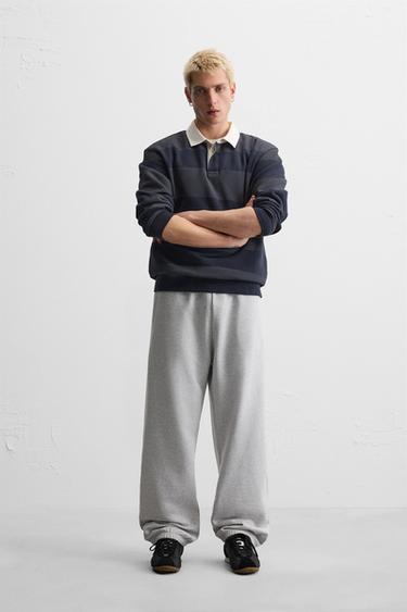 RELAXED FIT JOGGER TROUSERS - Grey marl by Zara - Image 0