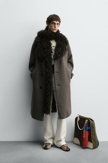 CHECK COMBINED COAT HARRY LAMBERT FOR ZARA X DISNEY - Brown by Zara - Image 0