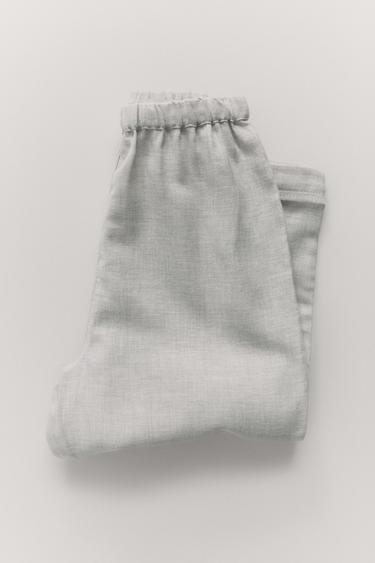 AGES 6-14 / HENLEY SHIRT PYJAMAS - Grey marl by Zara