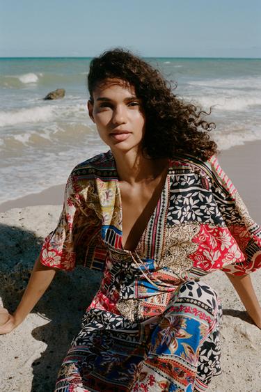 PATCHWORK PRINT BLOUSE - Multicoloured by Zara - Image 0