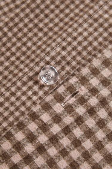 CHILDREN'S GINGHAM FLANNEL DUVET COVER - Pink by Zara