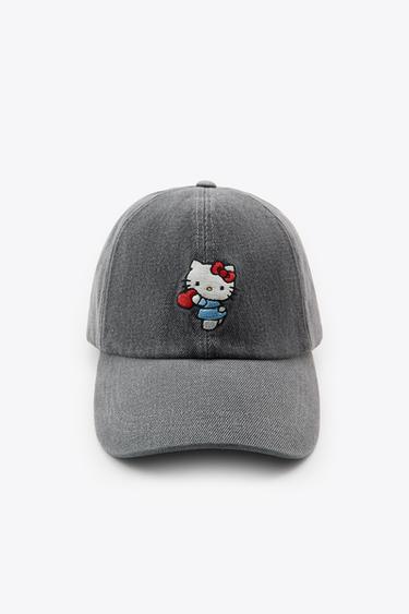 HELLO KITTY © 2025 SANRIO DENIM CAP - Grey by Zara