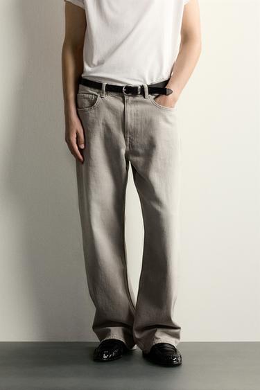 LOOSE FIT JEANS - Grey by Zara