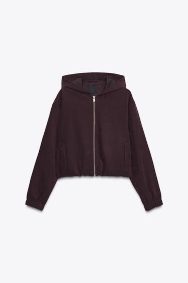 HOODIE - Burgundy by Zara