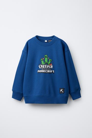 MINECRAFT © MOJANG AB. ™ PRINTED SWEATSHIRT - Blue by Zara