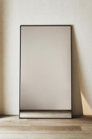 VERTICAL WALL MIRROR WITH METAL FRAME - Black by Zara