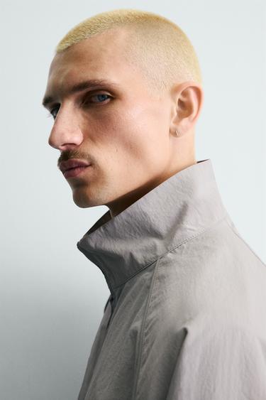 CONTRAST TECHNICAL JACKET - Light grey by Zara