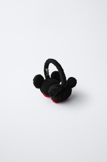 MICKEY MOUSE © DISNEY FAUX SHEARLING EARMUFFS - Black by Zara
