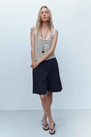 STRIPED KNIT TOP - striped by Zara