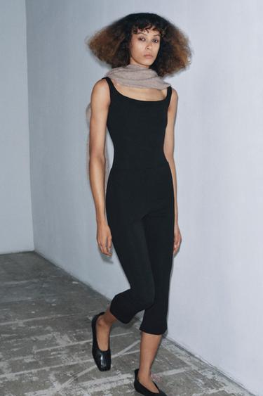CREPE BODYSUIT - Black by Zara