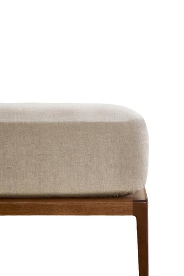 LINEN FITTED SHEET | 30 CM HIGH - Light beige by Zara