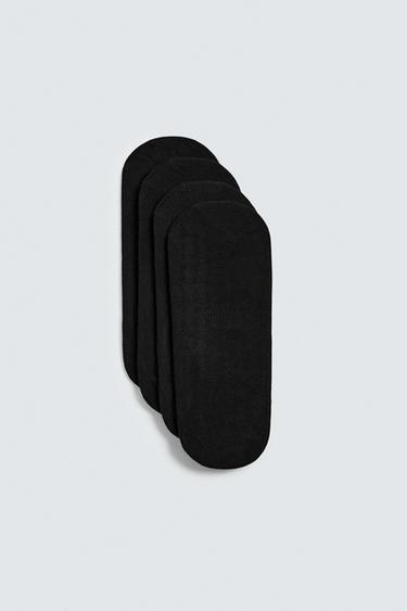 PACK OF 4 NO-SHOW SOCKS - Black by Zara - Image 0