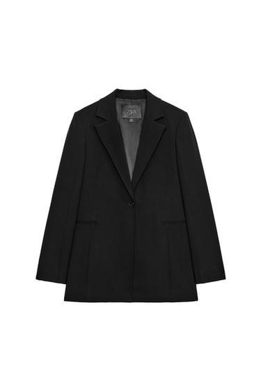 ZW COLLECTION LIMITED EDITION SLIM FIT WOOL BLEND BLAZER - Black by Zara