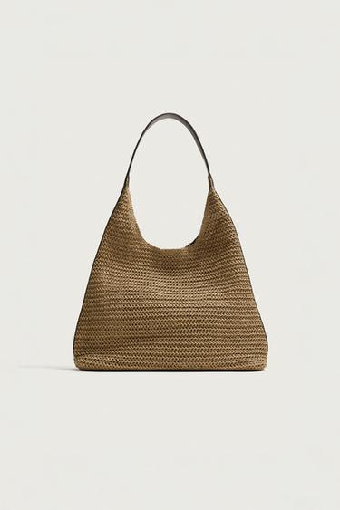 BRAIDED TOTE BAG - Ecru White by Zara