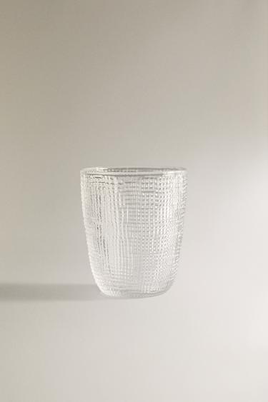 RAISED DESIGN GLASS TUMBLER -  by Zara - Image 0