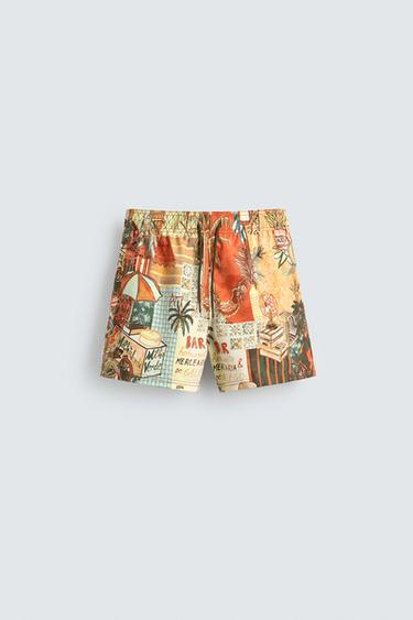STREET PRINT MEDIUM SWIM SHORTS - various by Zara