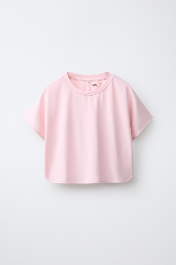 SPORTY FLOWING MODAL BLEND T-SHIRT - Pink by Zara - Image 0