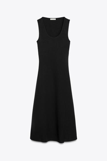 INTERLOCK MIDI DRESS - Black by Zara