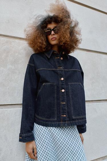 Z1975 DENIM JACKET - Blue by Zara