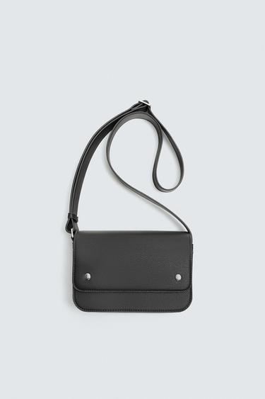 TEXTURED CROSSBODY BAG - Black by Zara