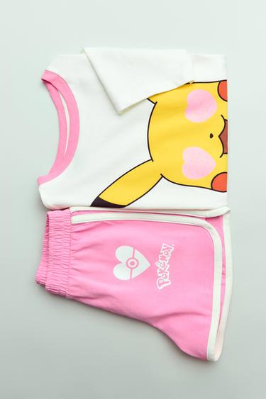 6-14 YEARS/ PIKACHU POKÉMON ™ T-SHIRT AND BERMUDA PYJAMAS - Pink by Zara