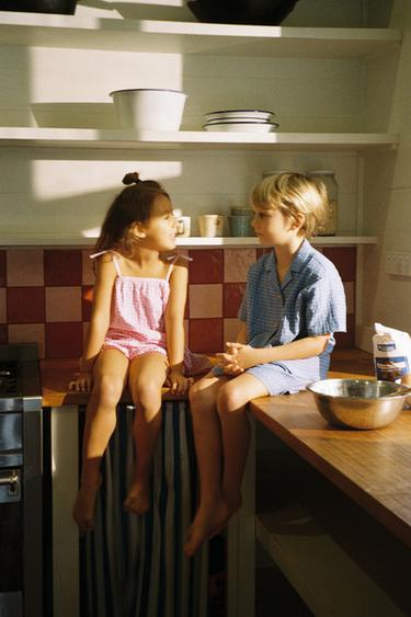 3-6 YEARS/ GINGHAM CHECK PYJAMAS - Pink by Zara