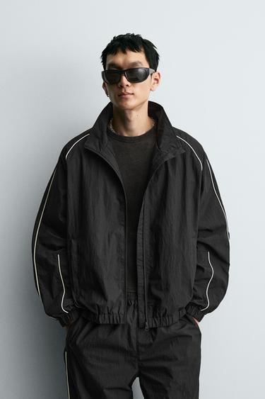 CONTRAST TECHNICAL JACKET - Black by Zara