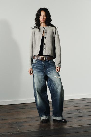 SOFT KNIT CARDIGAN - Grey marl by Zara