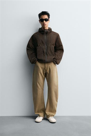 RELAXED BARREL FIT LIMITED EDITION JEANS - camel by Zara - Image 0
