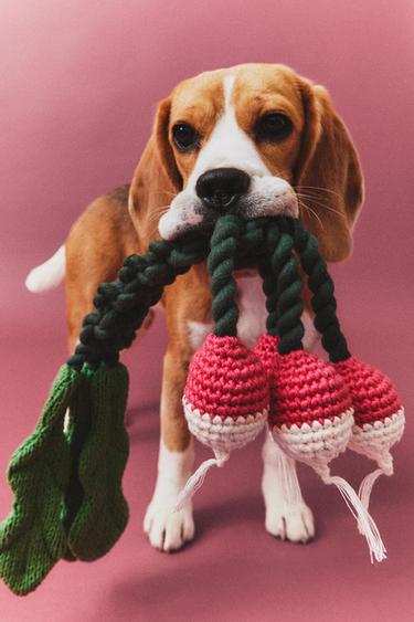 PET TOY WITH BUNCH OF RADISHES - Pink by Zara