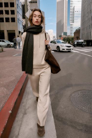 BASIC HOODIE - Beige marl by Zara