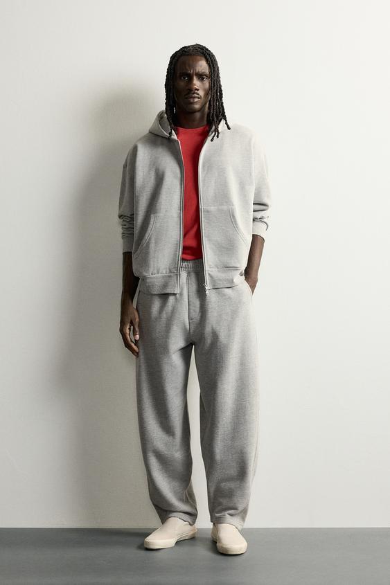 BASIC BALLOON FIT JOGGERS - Grey marl by Zara - Image 0