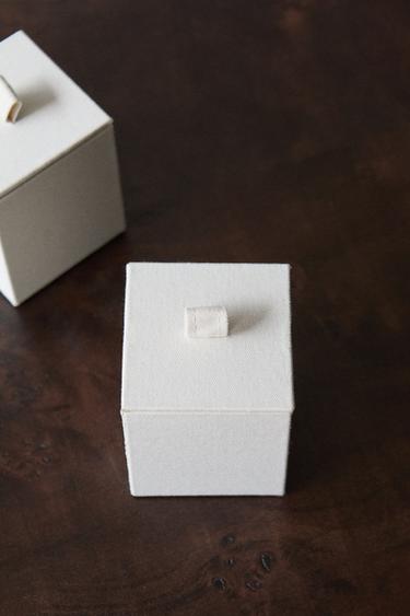 ORGANISER BOX WITH LID - Light beige by Zara