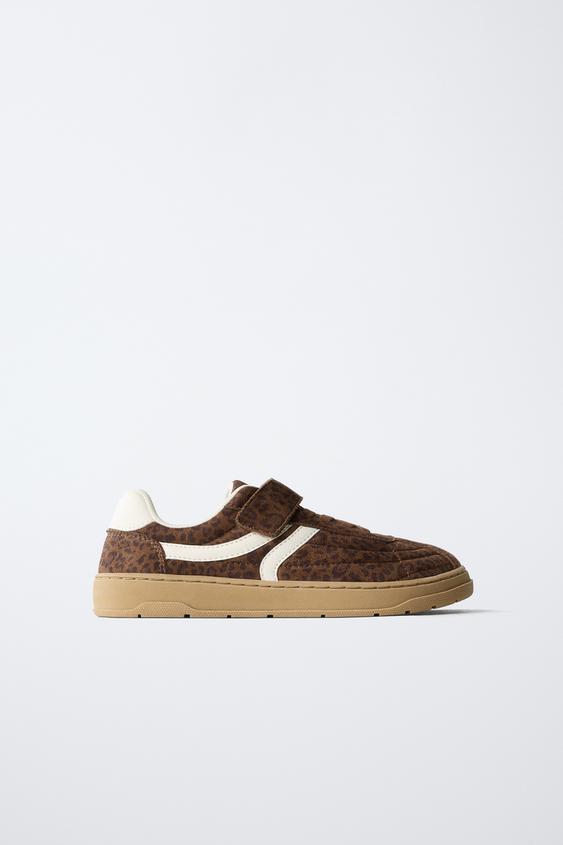 ANIMAL PRINT BAREFOOT TRAINERS - Brown by Zara - Image 0
