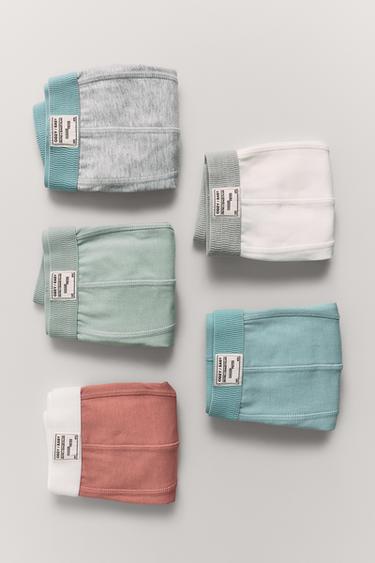 6-14/ FIVE-PACK OF BOXERS WITH LABEL - Multicoloured by Zara